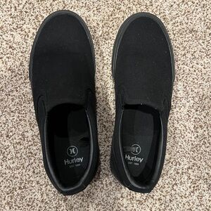 Hurley Classic Black Slip-On Shoes Fabric Upper Men's Size 9